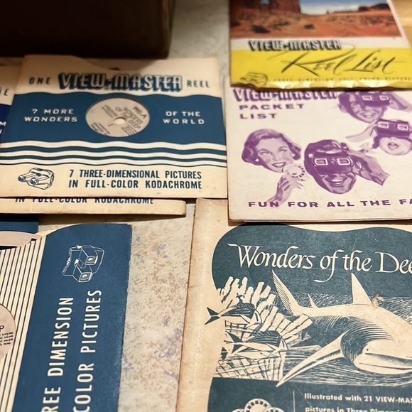 Vintage View Master Stereoscope 14 Reels 1947-55 - Picture 5 of 11
